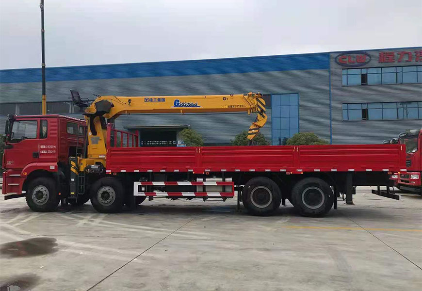 國(guó)六陜汽德龍濰柴前四后八隨車(chē)吊